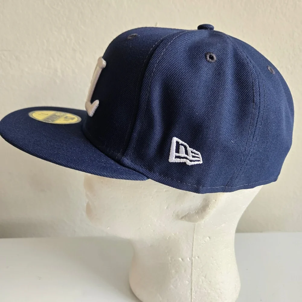 New Era 59FIFTY STL St Louis Cardinals Navy Blue Fitted Hat Size 7 1/4 Retro New